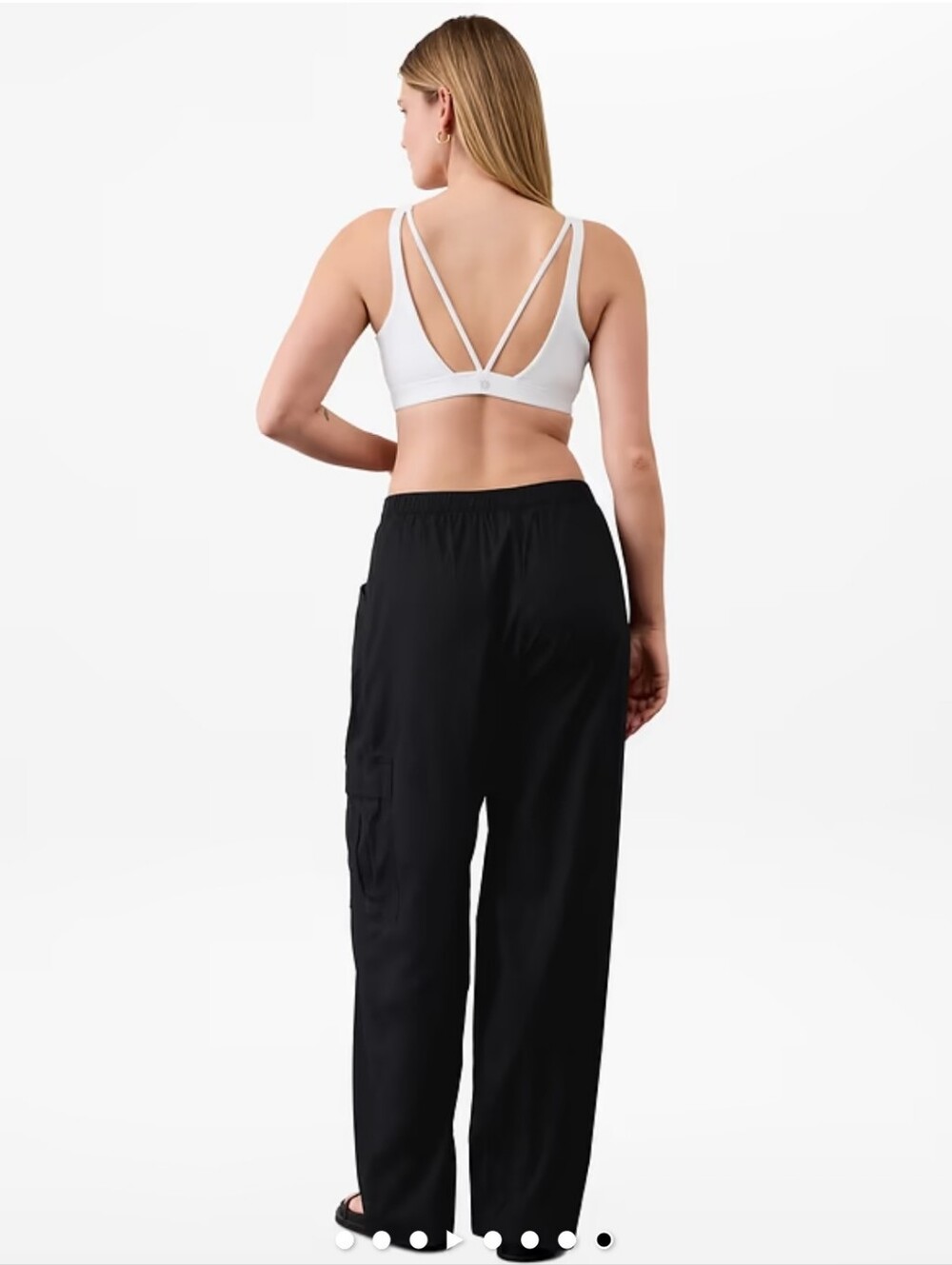 Athleta Paradise Straight Leg Cargo Drawstring Waist Pants NWT Size: M - Picture 2 of 15